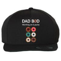 Fun Holiday Funny Donut Dad Bod Working On Six 6 Packs Meaningful Gift Wool Snapback Cap