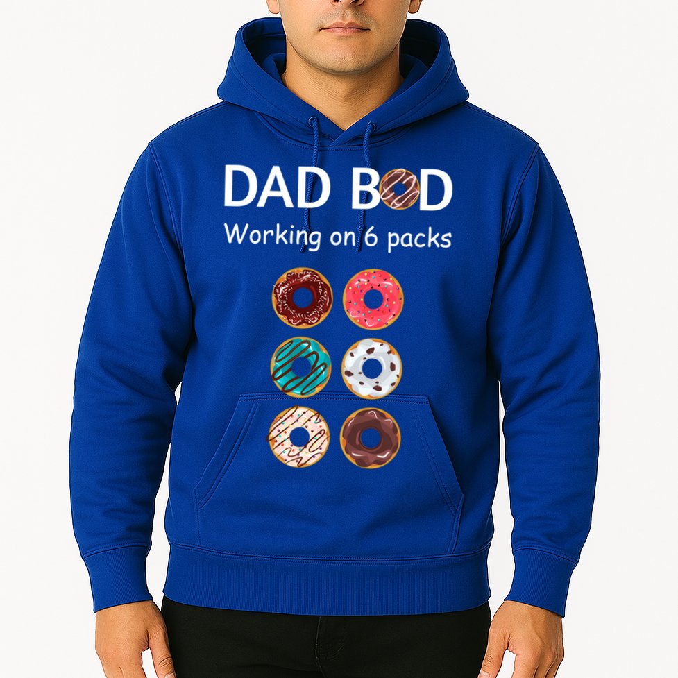 Fun Holiday Funny Donut Dad Bod Working On Six 6 Packs Meaningful Gift Hoodie