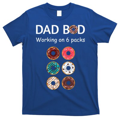 Fun Holiday Funny Donut Dad Bod Working On Six 6 Packs Meaningful Gift T-Shirt