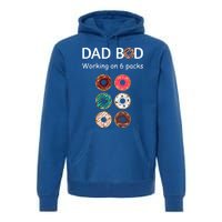 Fun Holiday Funny Donut Dad Bod Working On Six 6 Packs Meaningful Gift Premium Hoodie