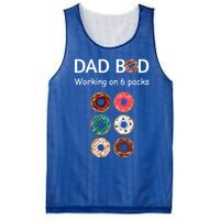 Fun Holiday Funny Donut Dad Bod Working On Six 6 Packs Meaningful Gift Mesh Reversible Basketball Jersey Tank