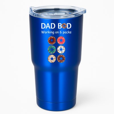 Fun Holiday Funny Donut Dad Bod Working On Six 6 Packs Meaningful Gift Tumbler