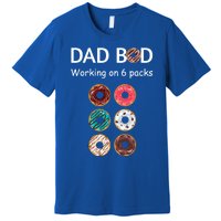 Fun Holiday Funny Donut Dad Bod Working On Six 6 Packs Meaningful Gift Premium T-Shirt