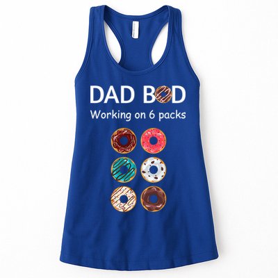 Fun Holiday Funny Donut Dad Bod Working On Six 6 Packs Meaningful Gift Womens Tank Top