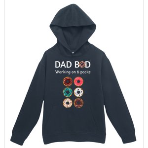 Fun Holiday Funny Donut Dad Bod Working On Six 6 Packs Meaningful Gift Urban Pullover Hoodie