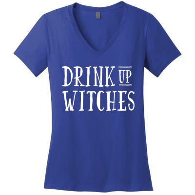 Funny Halloween Funny Witch Up Witches Gift Women's V-Neck T-Shirt