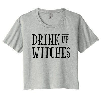 Funny Halloween Funny Witch Up Witches Gift Women's Crop Top Tee