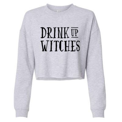 Funny Halloween Funny Witch Up Witches Gift Cropped Pullover Crew