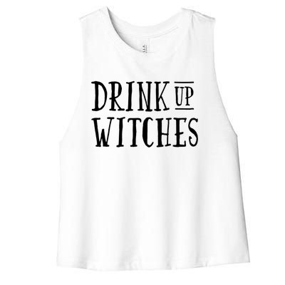 Funny Halloween Funny Witch Up Witches Gift Women's Racerback Cropped Tank