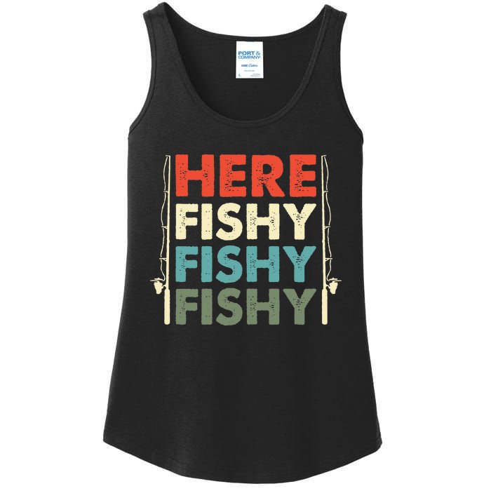 Fish Hunting Fishing Fishrod Fisherman Ladies Essential Tank