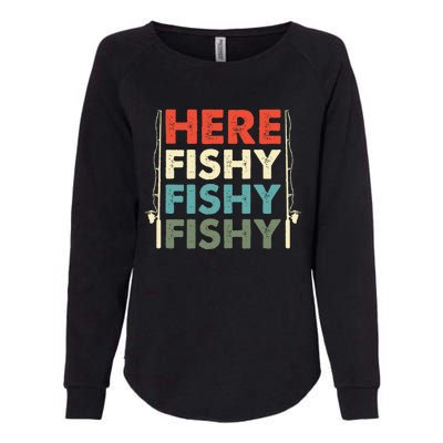 Fish Hunting Fishing Fishrod Fisherman Womens California Wash Sweatshirt