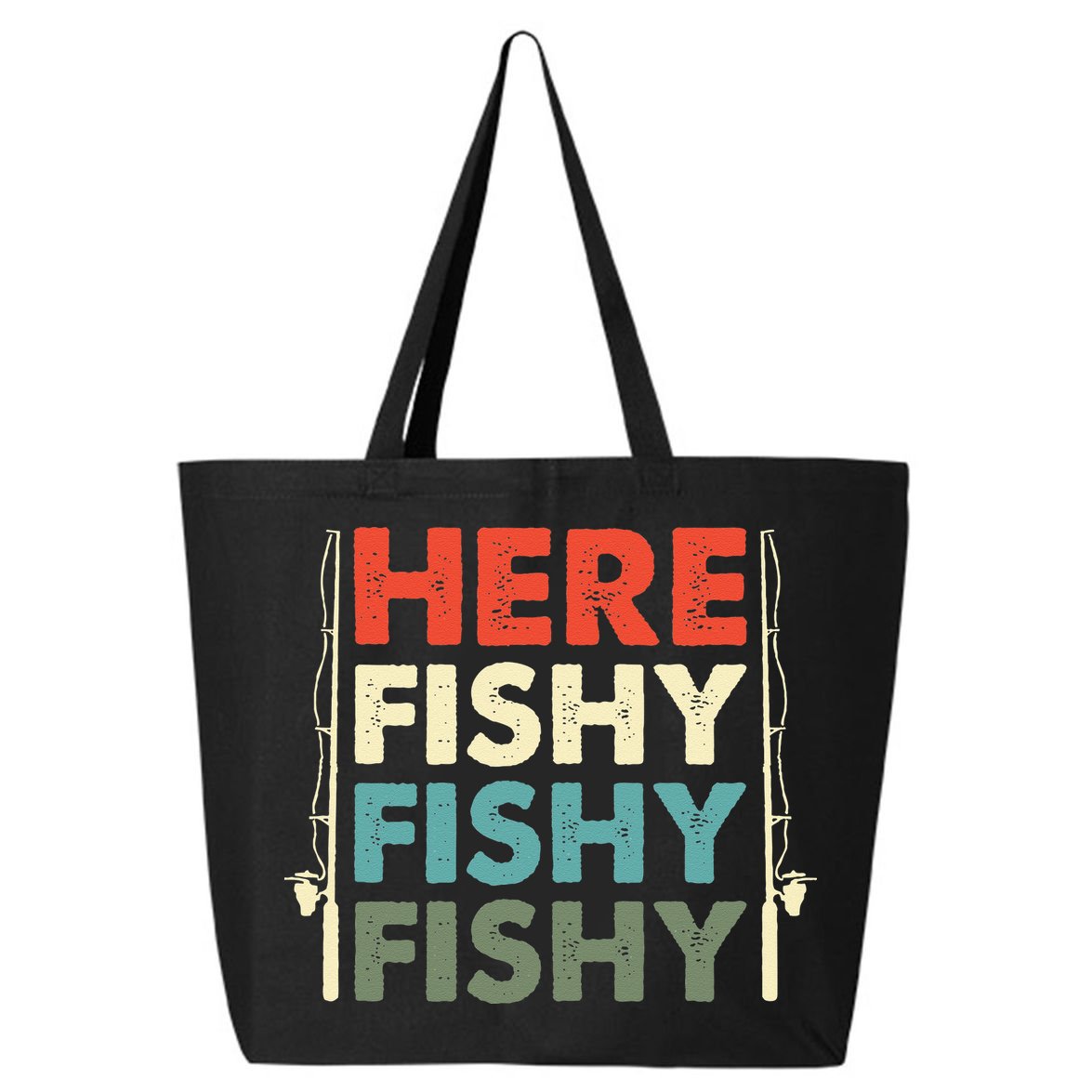 Fish Hunting Fishing Fishrod Fisherman 25L Jumbo Tote