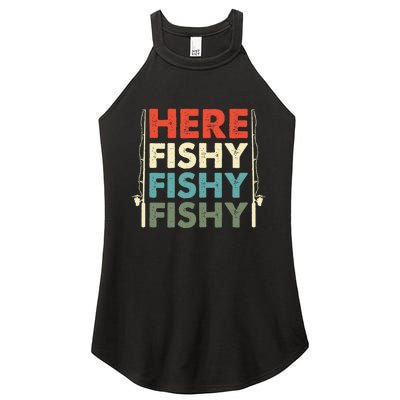 Fish Hunting Fishing Fishrod Fisherman Women's Perfect Tri Rocker Tank