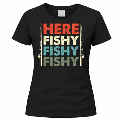 Fish Hunting Fishing Fishrod Fisherman Women's T-Shirt