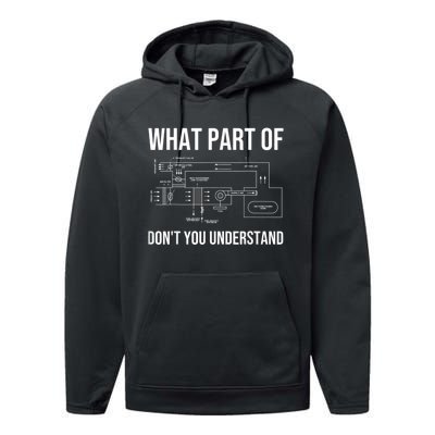 Funny HVAC For Men Dad HVAC Installer Engineers Tech Performance Fleece Hoodie