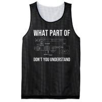 Funny HVAC For Men Dad HVAC Installer Engineers Tech Mesh Reversible Basketball Jersey Tank