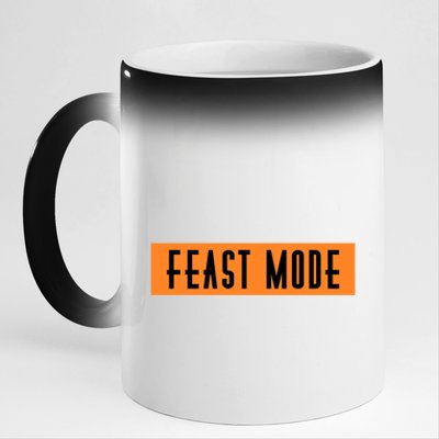 Fun Halloween Feast Mode Cute Gift 11oz Black Color Changing Mug