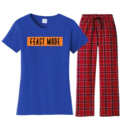 Fun Halloween Feast Mode Cute Gift Women's Flannel Pajama Set