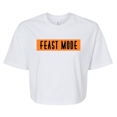 Fun Halloween Feast Mode Cute Gift Bella+Canvas Jersey Crop Tee