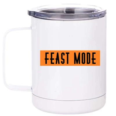 Fun Halloween Feast Mode Cute Gift 12 oz Stainless Steel Tumbler Cup