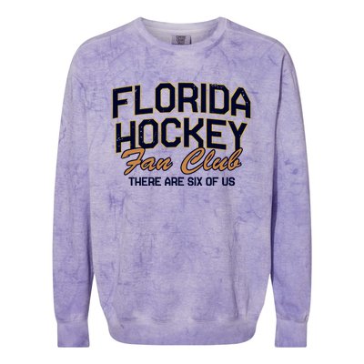 Florida Hockey Fan Club There Are Six Of Us Colorblast Crewneck Sweatshirt