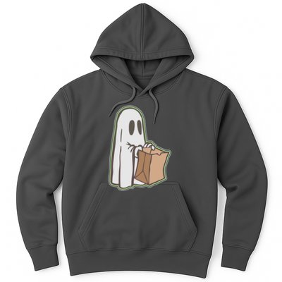 Funny Halloween Ghost with Candy Bag Hoodie