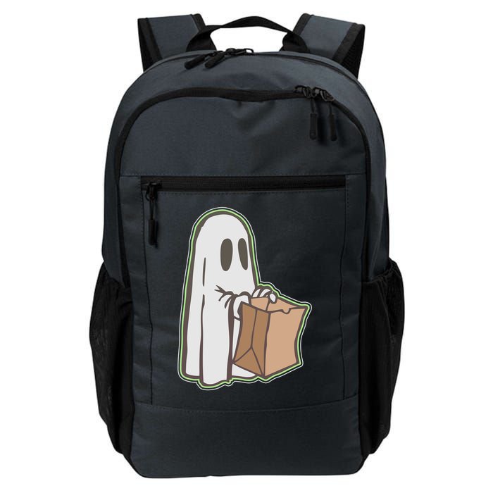 Funny Halloween Ghost with Candy Bag Backpack