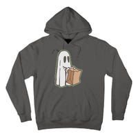 Funny Halloween Ghost with Candy Bag Tall Hoodie