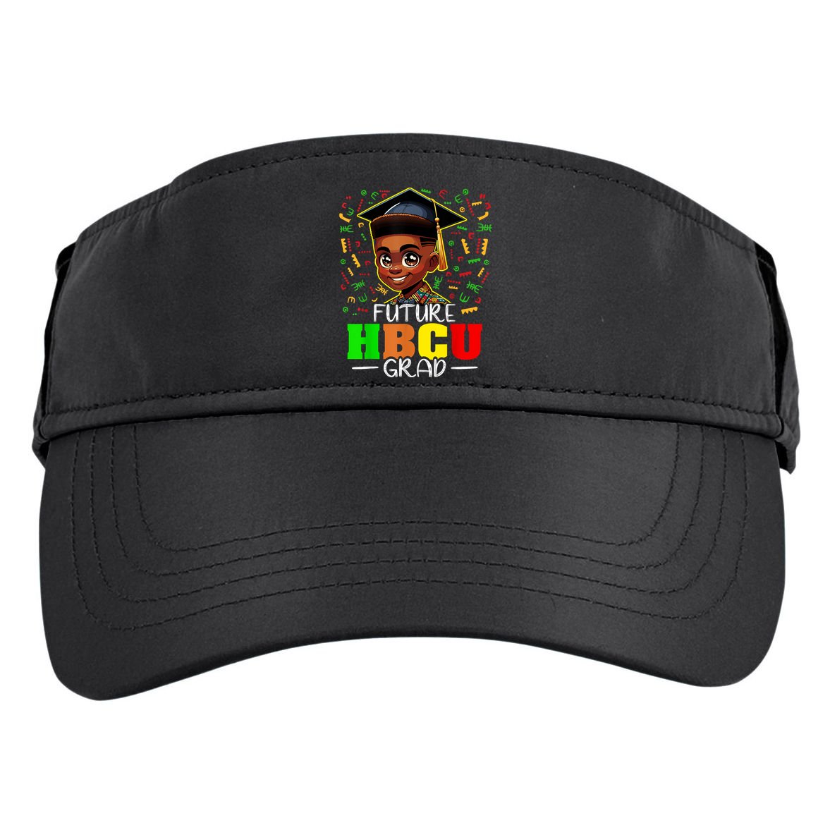 Future Hbcu Graduation Black Boy Grad Hbcu Adult Drive Performance Visor