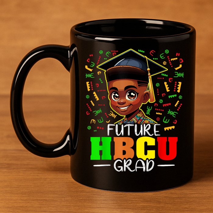 Future Hbcu Graduation Black Boy Grad Hbcu 11oz C Handle Ceramic Mug