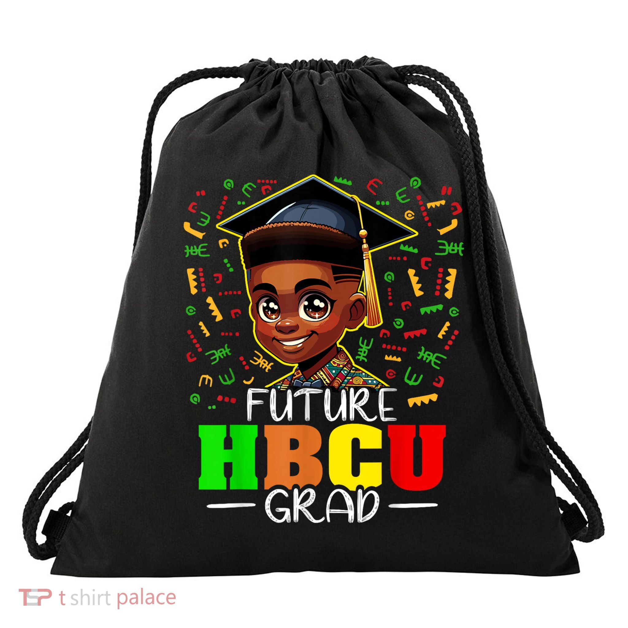 Future Hbcu Graduation Black Boy Grad Hbcu Drawstring Bag