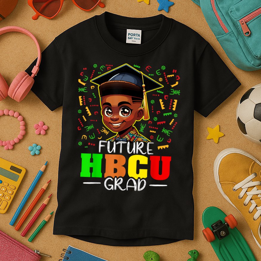 Future Hbcu Graduation Black Boy Grad Hbcu Kids T-Shirt
