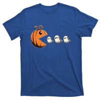 Funny Halloween Gamer Pumpkin Eating Ghosts Game Gift T-Shirt