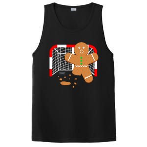 Funny Hockey Goalie Gingerbread Christmas Great Gift PosiCharge Competitor Tank