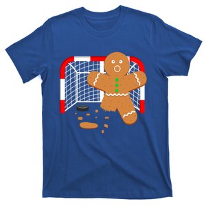 Funny Hockey Goalie Gingerbread Christmas Great Gift T-Shirt