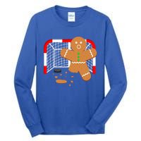 Funny Hockey Goalie Gingerbread Christmas Great Gift Tall Long Sleeve T-Shirt