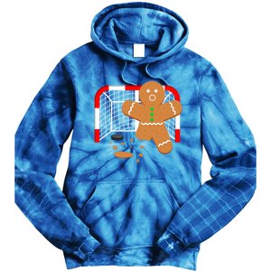 Funny Hockey Goalie Gingerbread Christmas Great Gift Tie Dye Hoodie