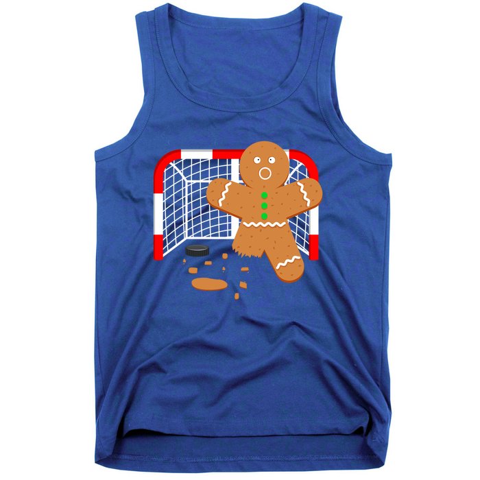 Funny Hockey Goalie Gingerbread Christmas Great Gift Tank Top