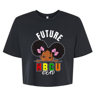 Future Hbcu Grad Girl Graduation Historically Black College Bella+Canvas Jersey Crop Tee