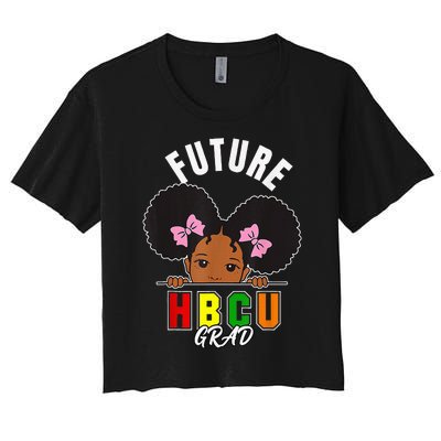 Future Hbcu Grad Girl Graduation Historically Black College Women's Crop Top Tee