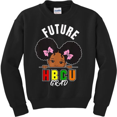 Future Hbcu Grad Girl Graduation Historically Black College Kids Sweatshirt