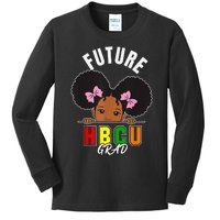 Future Hbcu Grad Girl Graduation Historically Black College Kids Long Sleeve Shirt