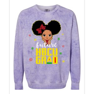 Future Hbcu Grad Graduation Historically Black College Gift Colorblast Crewneck Sweatshirt