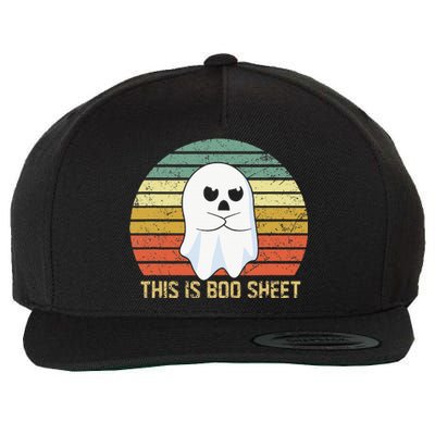 Funny Halloween Ghost Costume Prank Party Decor Wool Snapback Cap