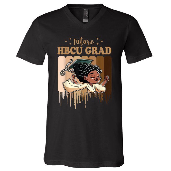 Future HBCU Grad History Black College V-Neck T-Shirt