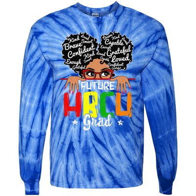 Future HBCU Grad Affirmation HBCU Future Black College Tie-Dye Long Sleeve Shirt