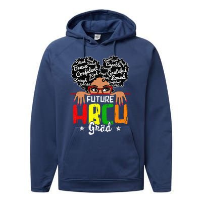 Future HBCU Grad Affirmation HBCU Future Black College Performance Fleece Hoodie