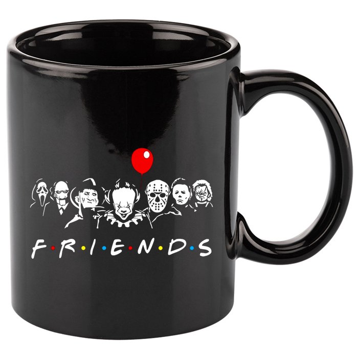 Funny Halloween Graphic Novelty 11oz C Handle Ceramic Mug