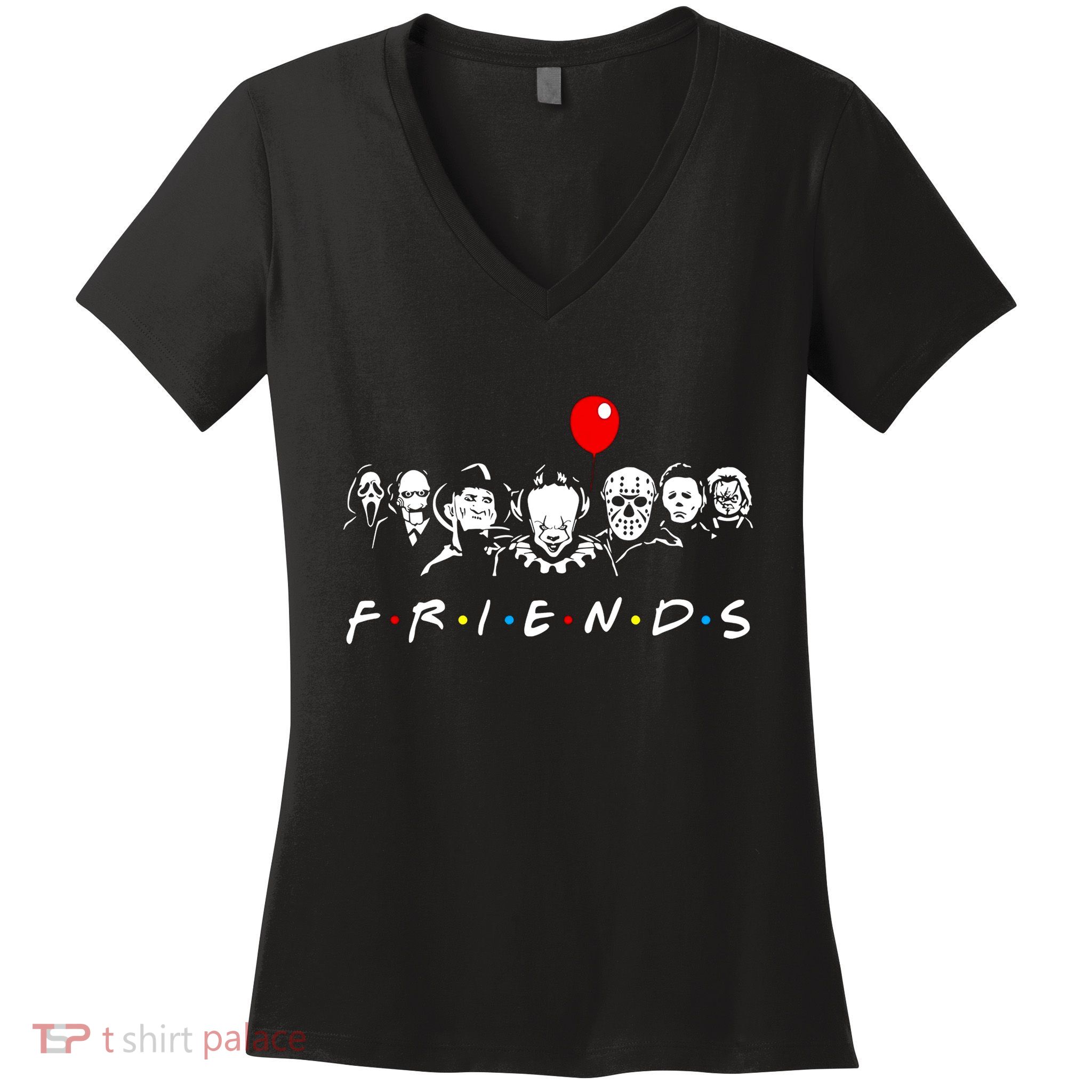 Funny Halloween Graphic Novelty Women's V-Neck T-Shirt
