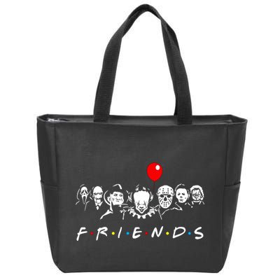 Funny Halloween Graphic Novelty Zip Tote Bag